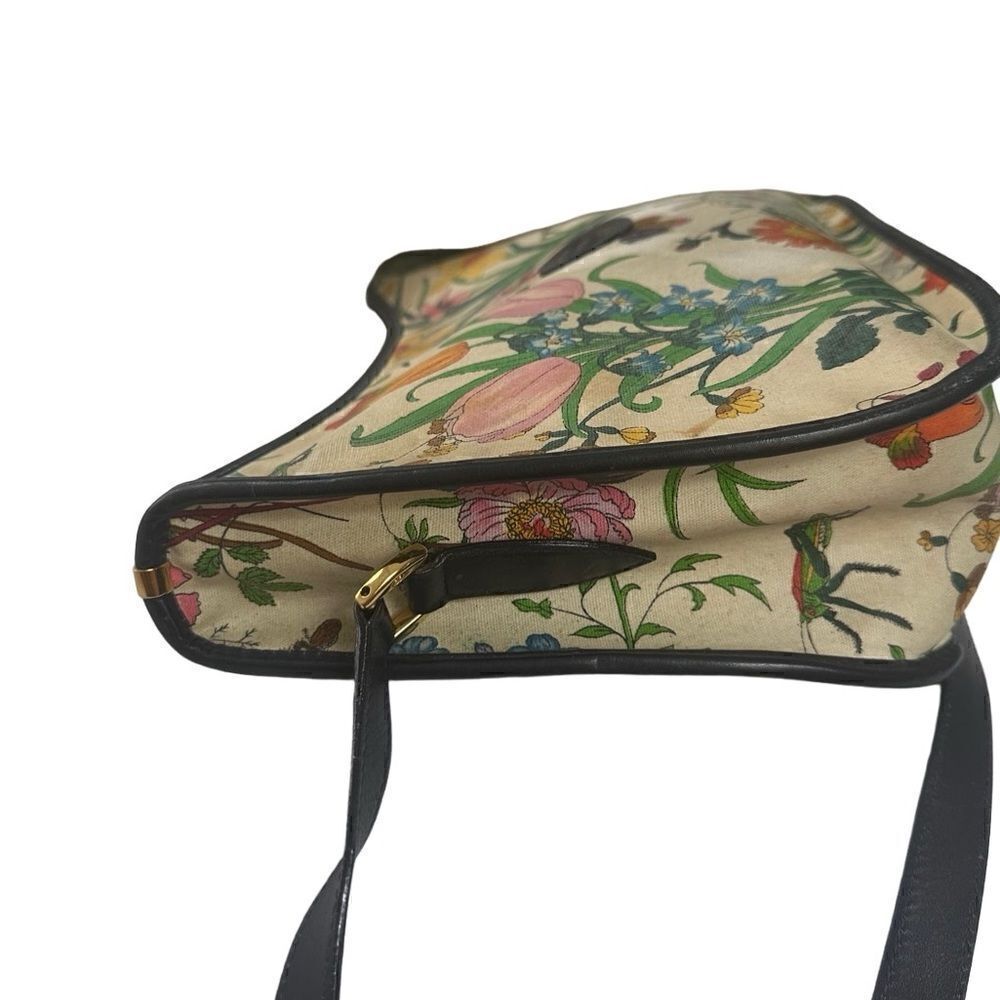 Gucci vintage floral crossbody black - Picture 13 of 16